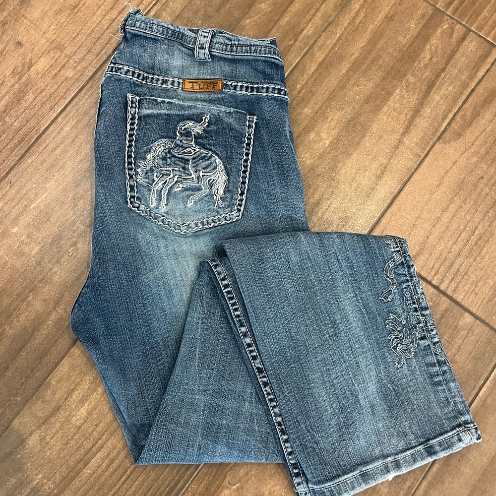 Cowgirl Tuff Bronc Pocket Bootcut Jean